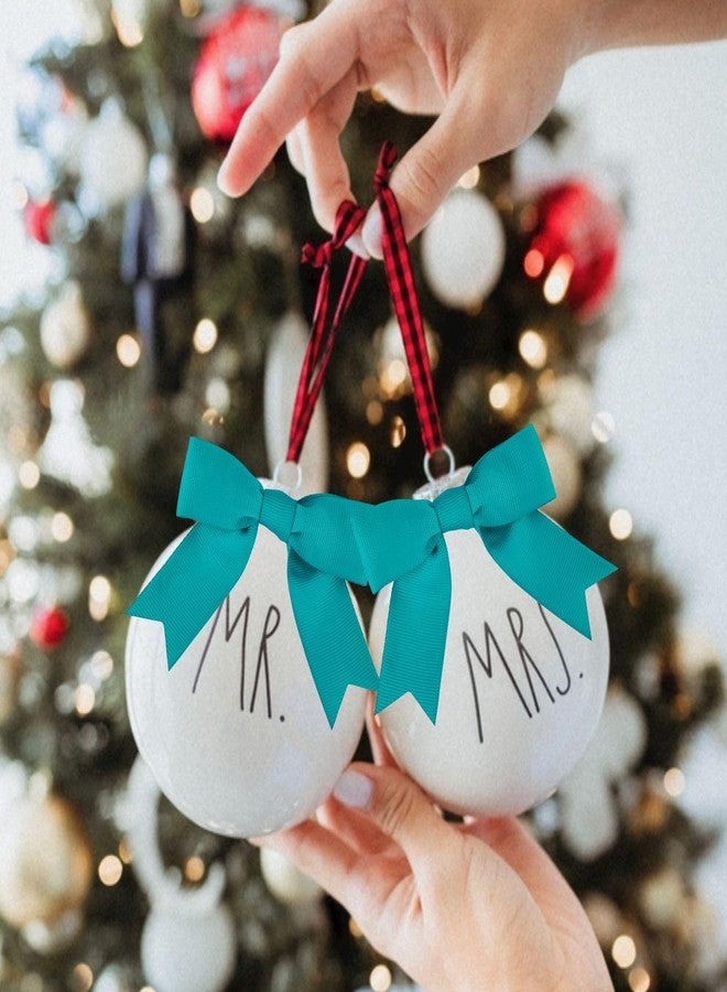 Meseey 50 Pcs 2.5 Inches Twist Tie Grosgrain Ribbon Bows Teal Green Pretied Premade Craft Bows for Treat Bags Gift Wrapping Basket Wedding Baby Shower Brithday Christmas Party (2.5", Teal) - Image 4